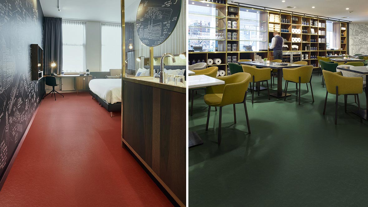 marmoleum solid walton linolyum zemin kaplama uygulama 4