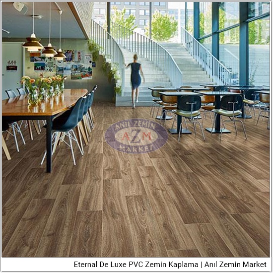 Eternal de luxe PVC zemin kaplama uygulama görseli 2841-3051 dark wild oak