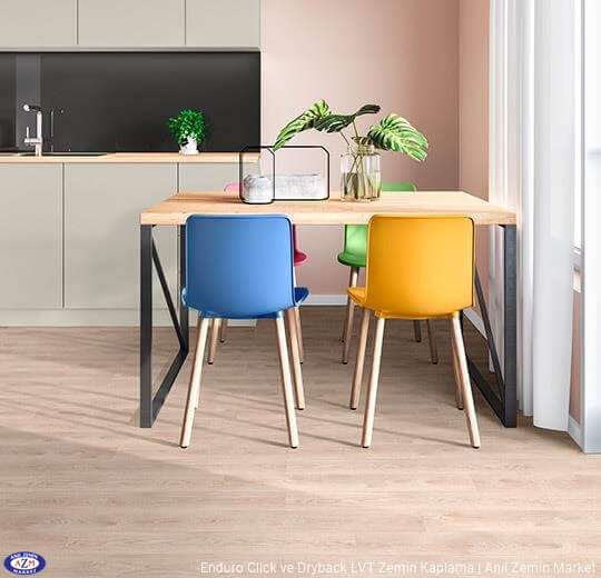 Enduro dryback kereste desenli pvc vinil LVP-LVT zemin kaplama 69335DR3-69335CL3 light timber2