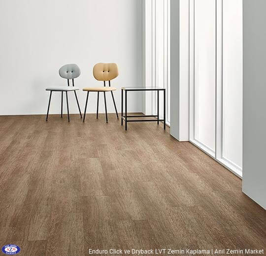 Enduro dryback meşe desenli pvc vinil LVP-LVT zemin kaplama 69123DR3-69123CL3 chocolate oak1