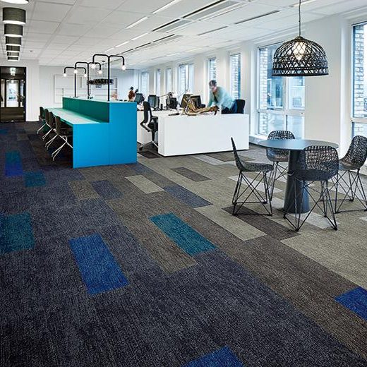 Flotex Lava Plank Karo Halı Uygulama görseli 2