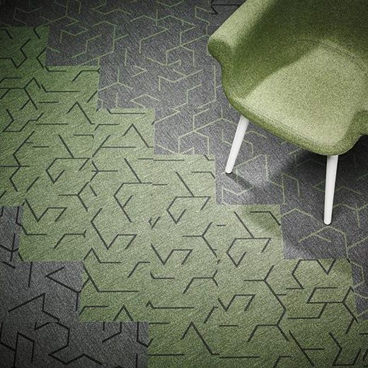 Flotex Triad Plank Halı uygulama görseli - 31013 green line3