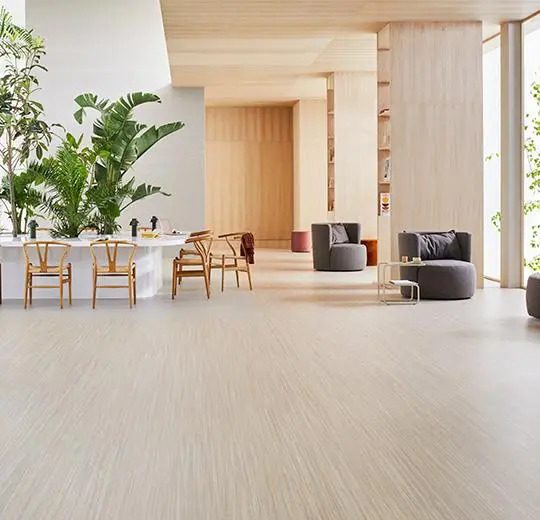 Marmoleum linear striato dogal linolyum yer zemin kaplama 5253 bleached gold