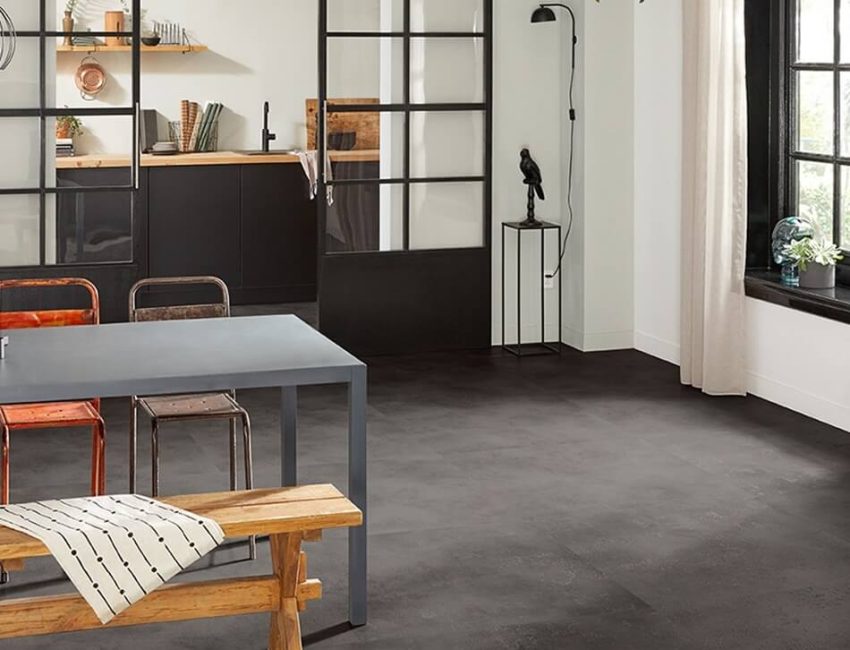 AZM Pearl nuance Loose lay LVT uygulama1 44319 44419 44519 44619 charcoal 50x50cm 5.0mm-0.50mm 0.70mm