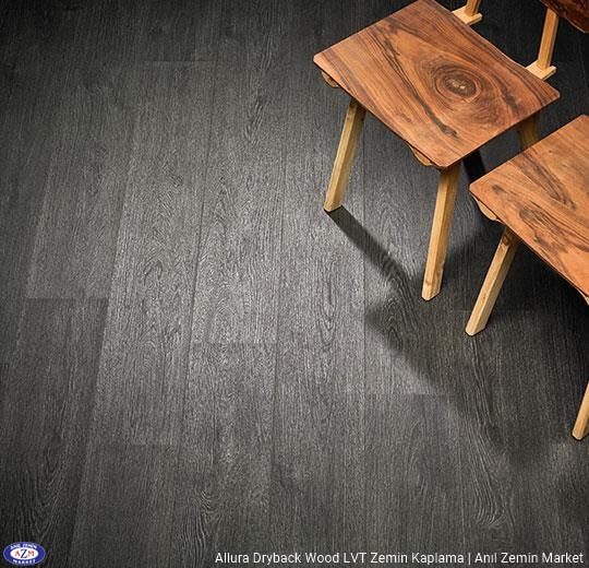Allura Dryback Wood Ahşap desenli LVT zemin kaplama 60074DR7-60074DR5 black rustic oak1