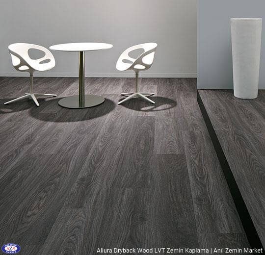 Allura Dryback Wood Ahşap desenli LVT zemin kaplama 60185DR7-60185DR5 anthracite weathered oak2