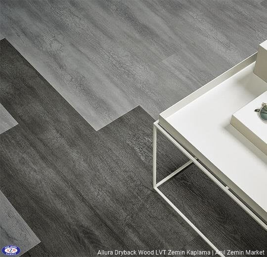 Allura Dryback Wood Ahşap desenli LVT zemin kaplama 63418DR7-63418DR5 petrified oak 63420DR7-63420DR5 burned oak