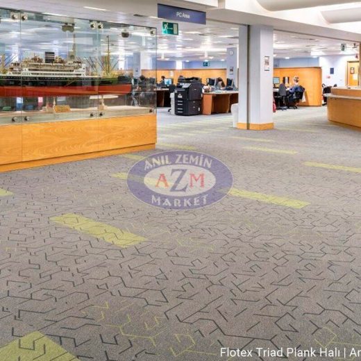 flotex triad plank karo halı uygulama görseli 1