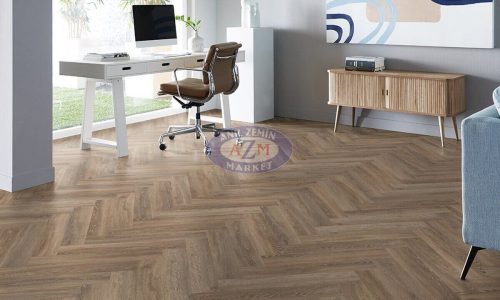 Mflor LVT zemin kaplama uygulama Parva Oak Calabria 41213 Chevron 42213 Calabria 41213 Chevron 42213 uygulama