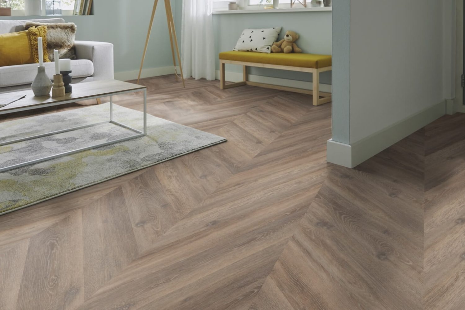 AZM Mflor Parva Oak Chevron LVT1 42213 Calabria