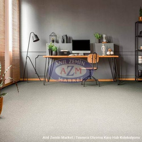 gri ofis karo halı - forbo flooring - 50x50 halı