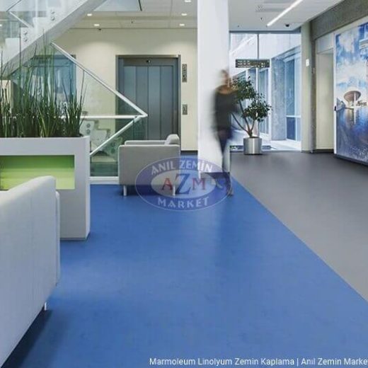 marmoleum decibel linolyum zemin kaplama 373935 blue glow